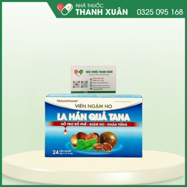 La hán quả TANA có đường - hỗ trợ bổ phế, giảm đờm, ấm họng